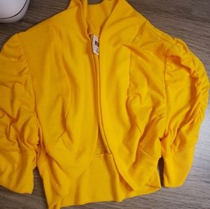 Short Goldish Yellow Size M Cardigan